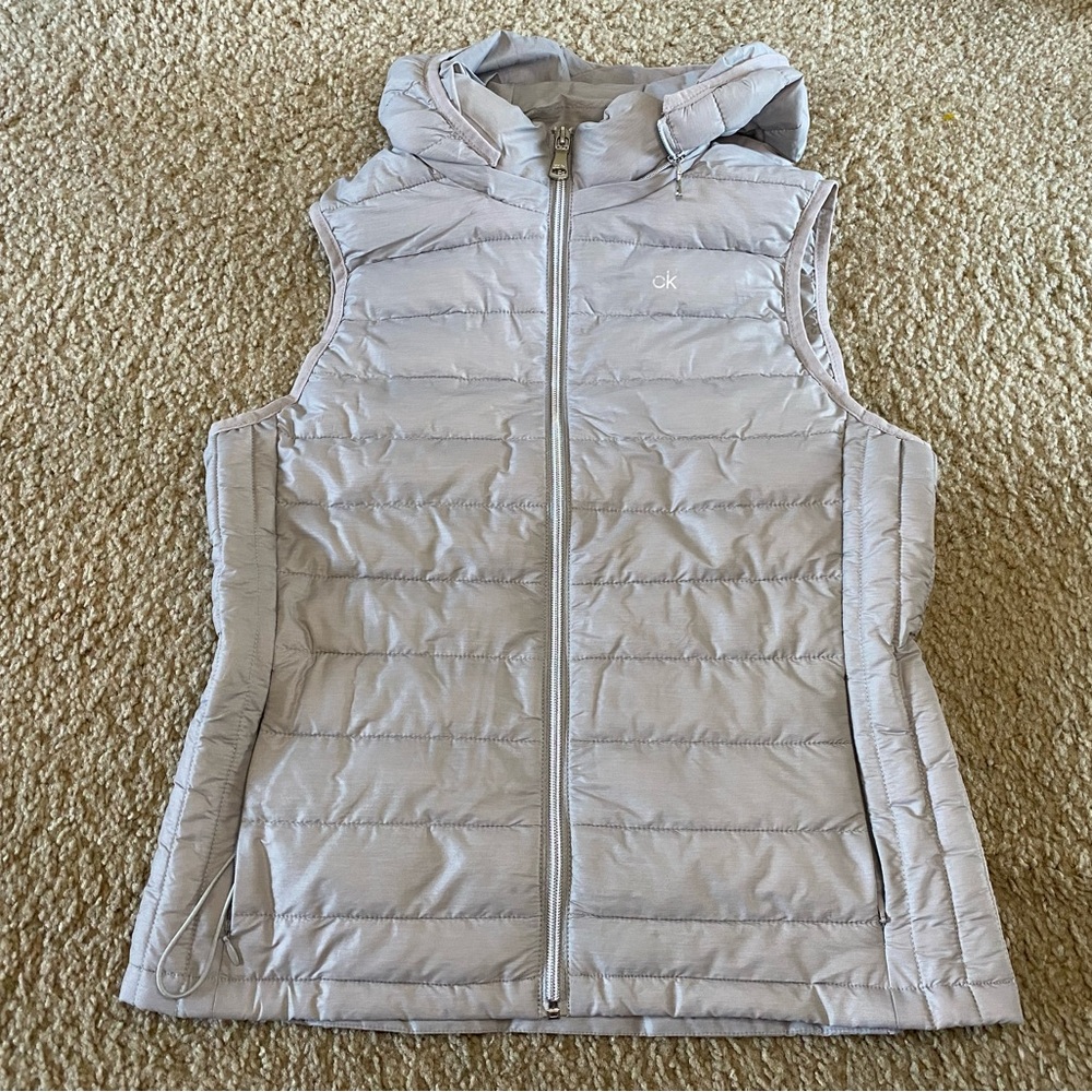 Calvin Klein womens puffer vest full zipper